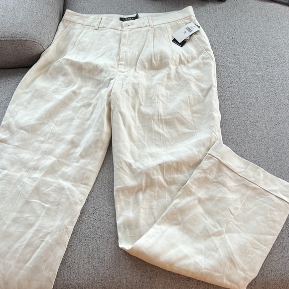 Ralph Lauren Cream linen pants - Picture 5 of 6